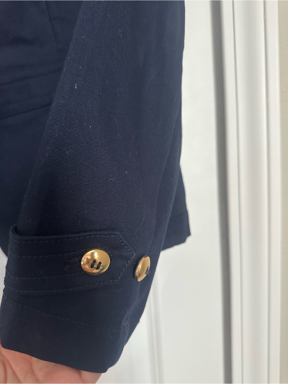 Talbots Navy Gold-Button Women's Blazer Jacket - Picture 5 of 10